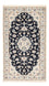 Tapis persan - Nain - Premium - 138 x 82 cm - bleu foncé