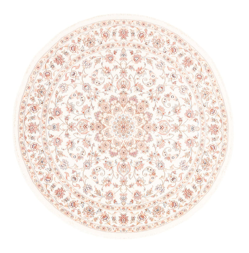 Tapis persan - Tabriz ronde  - 157 x 151 cm - crème