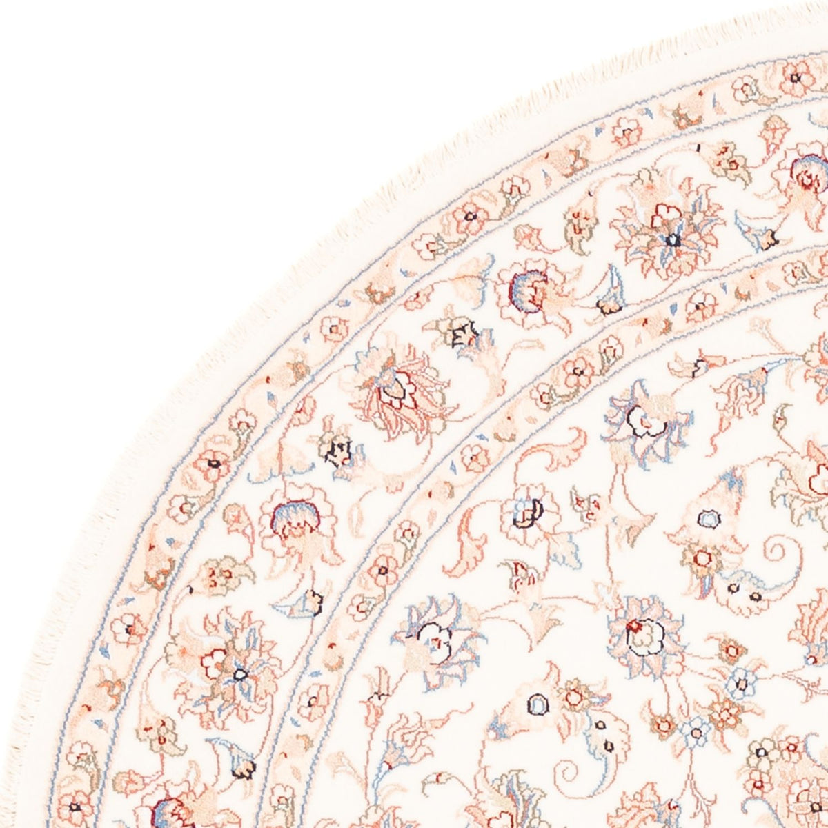 Tapis persan - Tabriz ronde  - 151 x 146 cm - crème