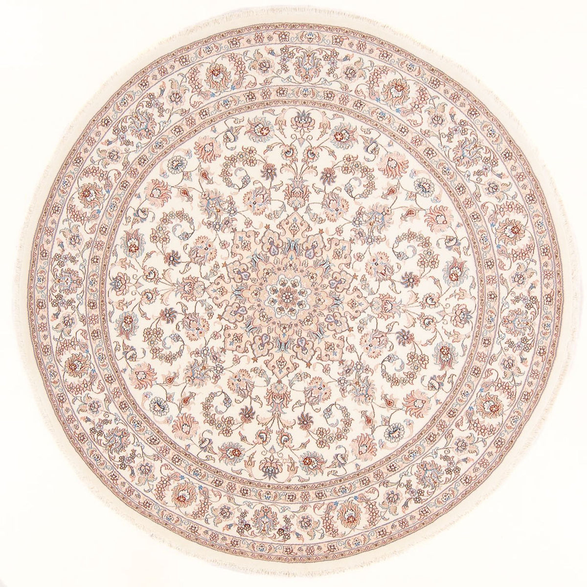 Tapis persan - Tabriz - Royal ronde - 202 x 196 cm - crème