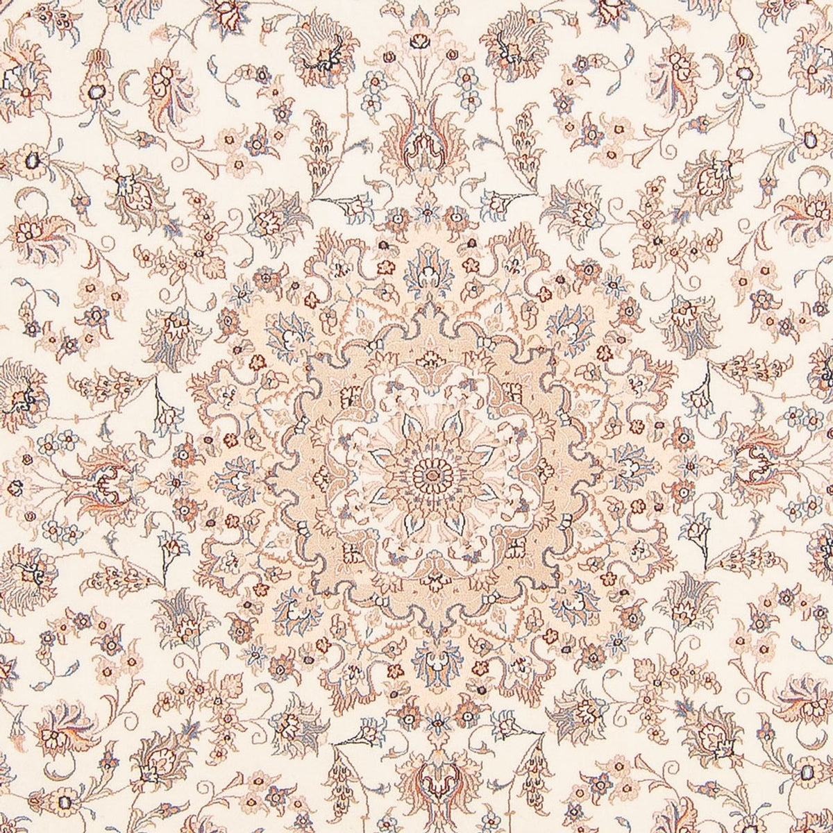 Tapis persan - Tabriz - Royal ronde  - 250 x 250 cm - crème
