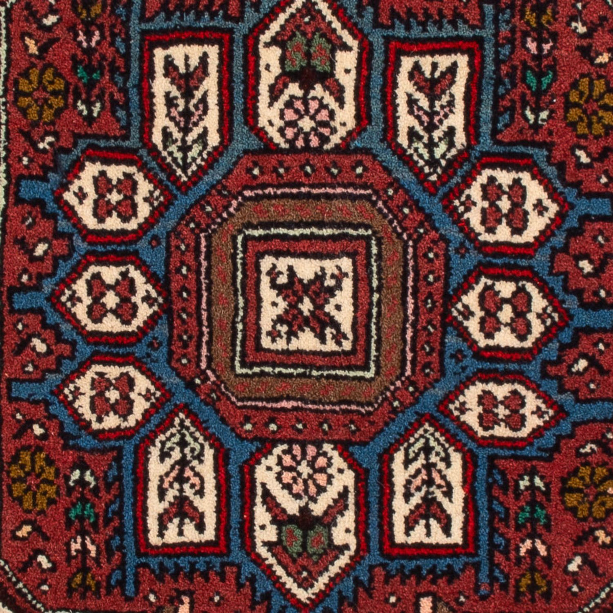 Tapis persan - Nomadic - 77 x 50 cm - rouge