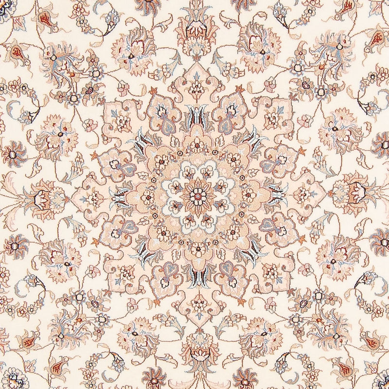Tapis persan - Tabriz - Royal ronde  - 200 x 200 cm - crème