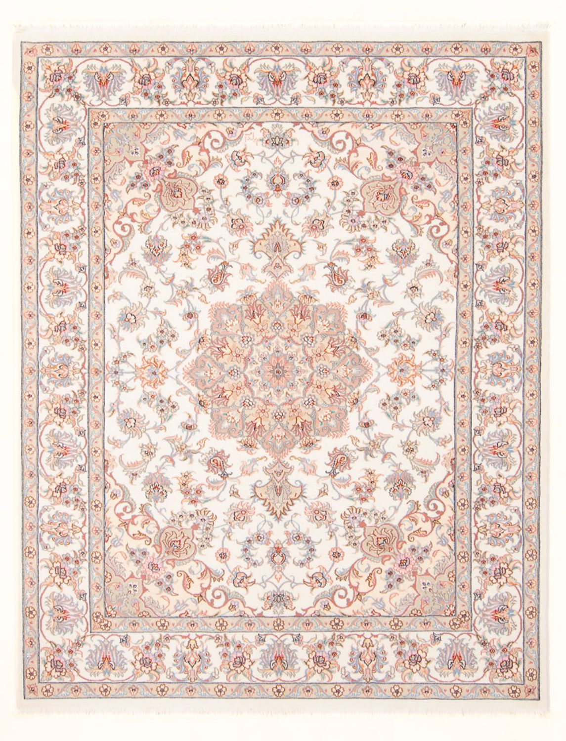 Tapis persan - Tabriz - Royal - 198 x 152 cm - crème