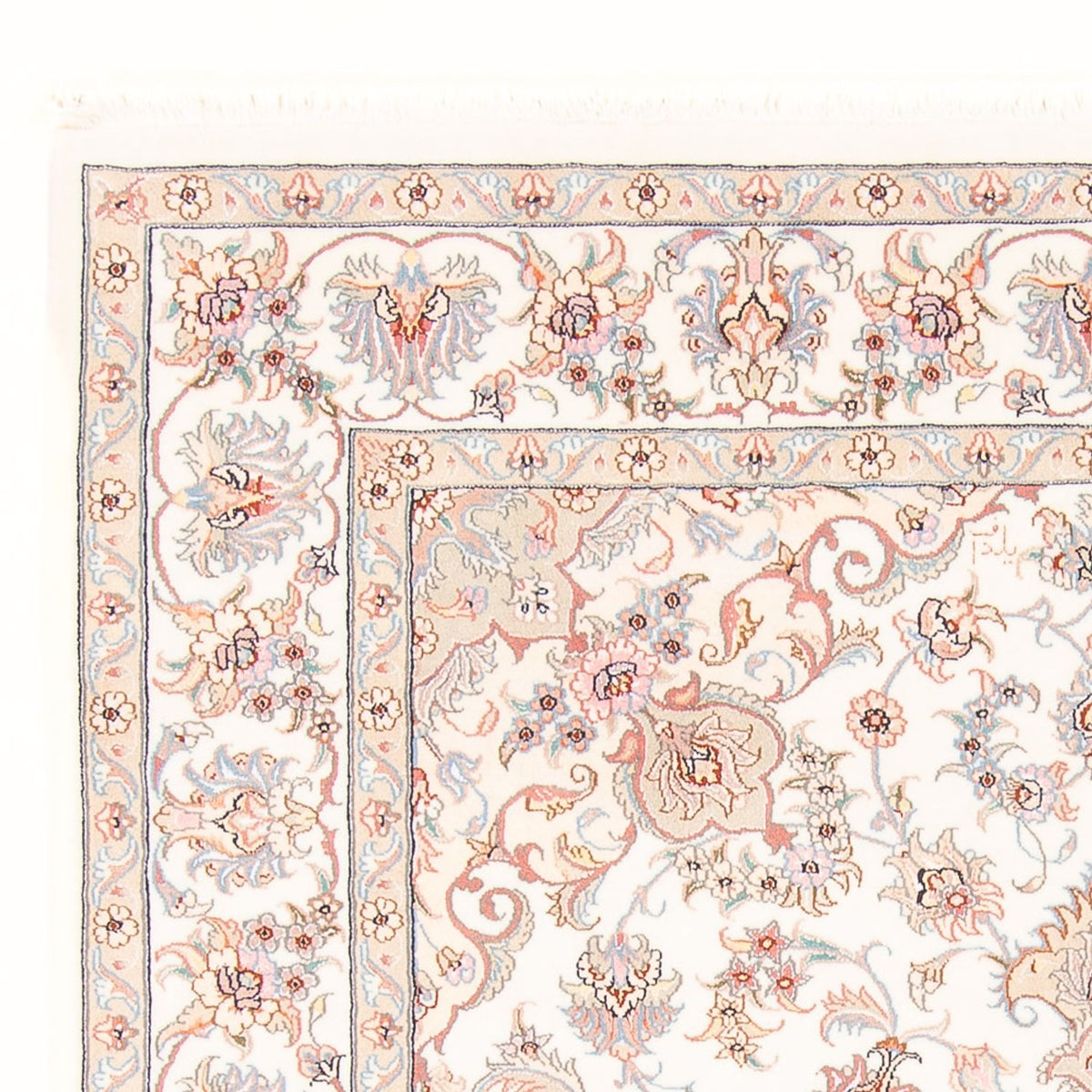 Tapis persan - Tabriz - Royal - 198 x 152 cm - crème