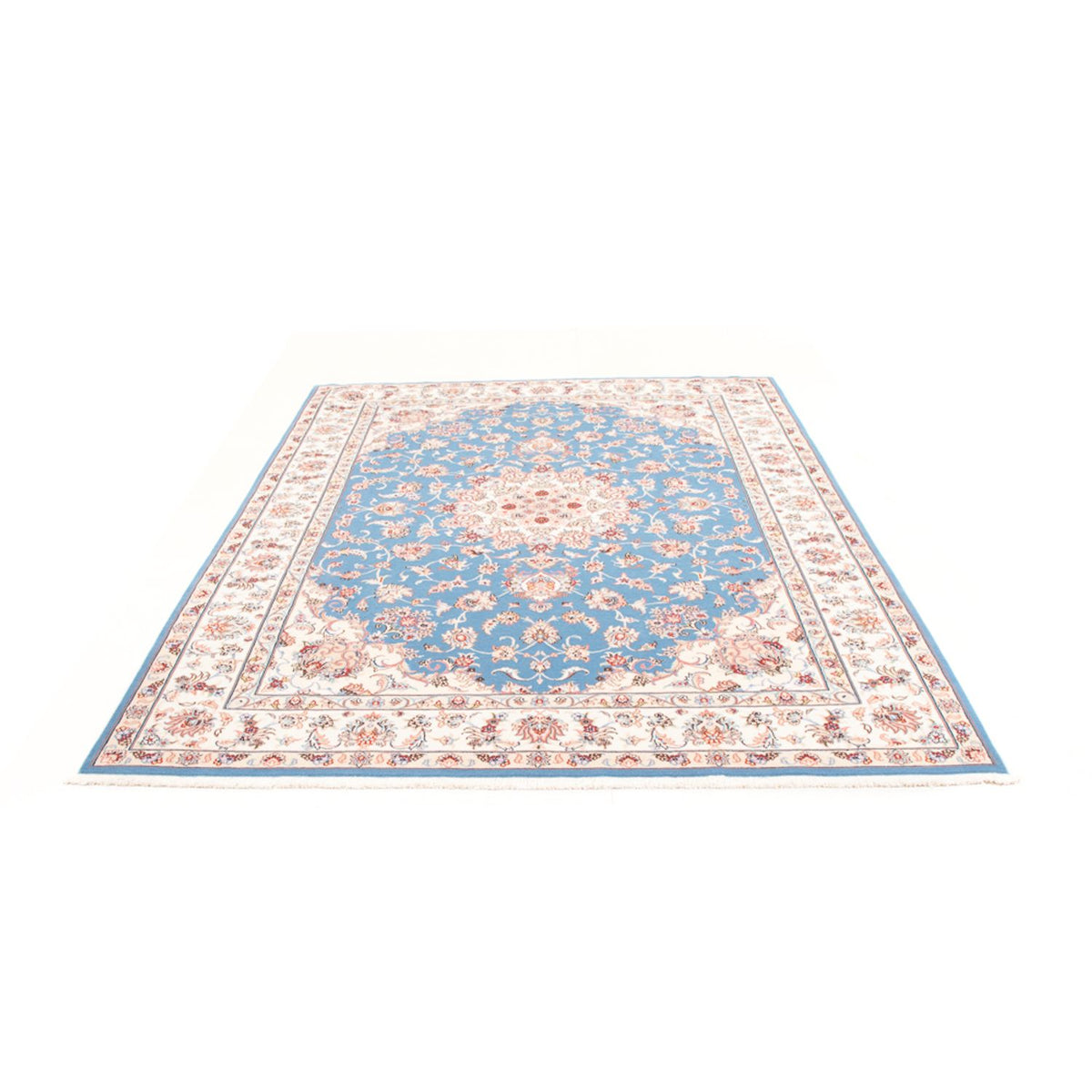 Tapis persan - Tabriz - Royal - 244 x 168 cm - bleu clair