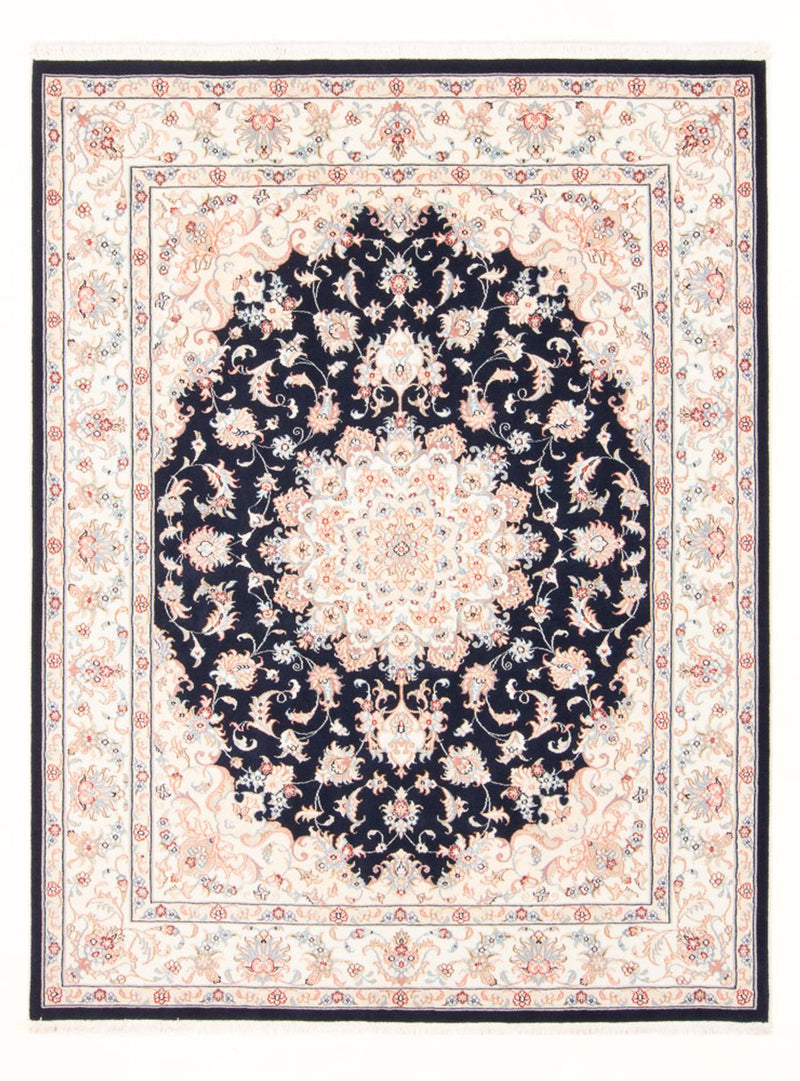 Tapis persan - Tabriz - Royal - 200 x 149 cm - bleu foncé