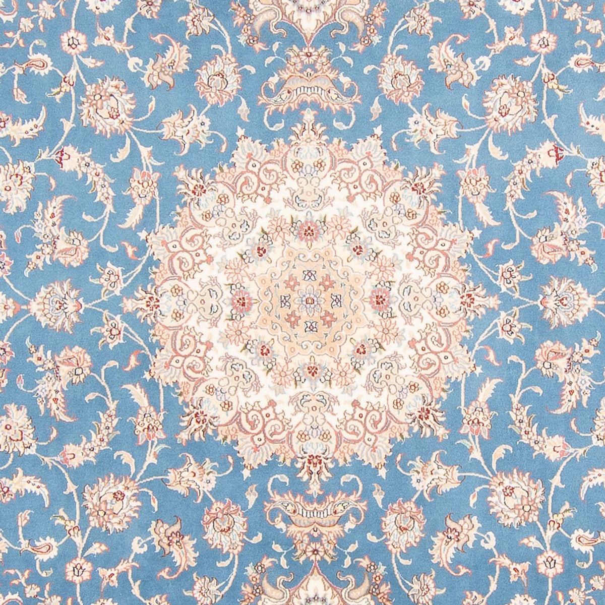 Tapis persan - Tabriz - Royal - 300 x 200 cm - bleu clair