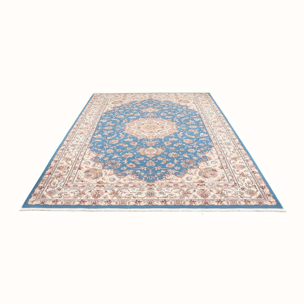 Tapis persan - Tabriz - Royal - 300 x 200 cm - bleu clair