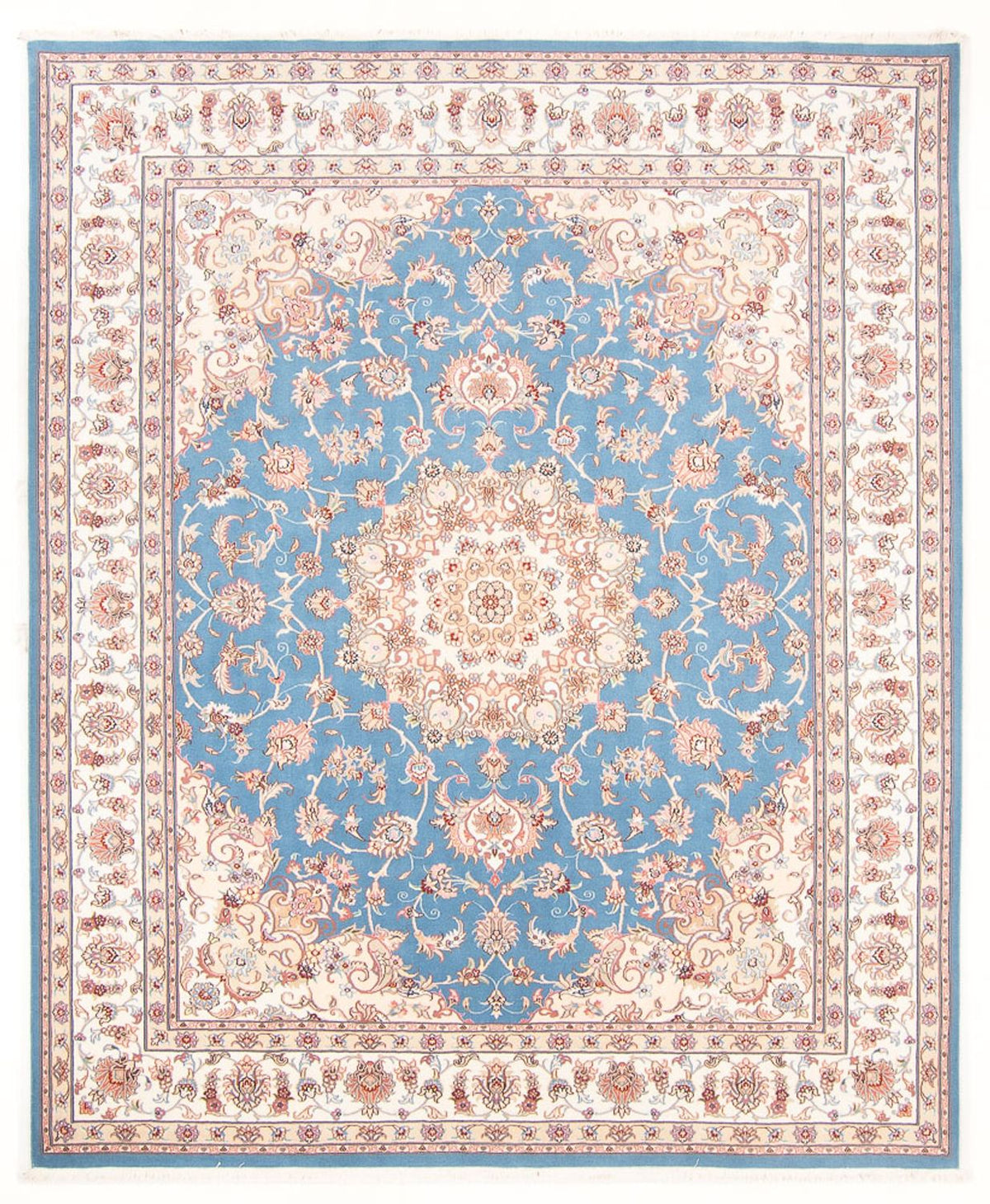 Tapis persan - Tabriz - Royal - 251 x 200 cm - bleu clair