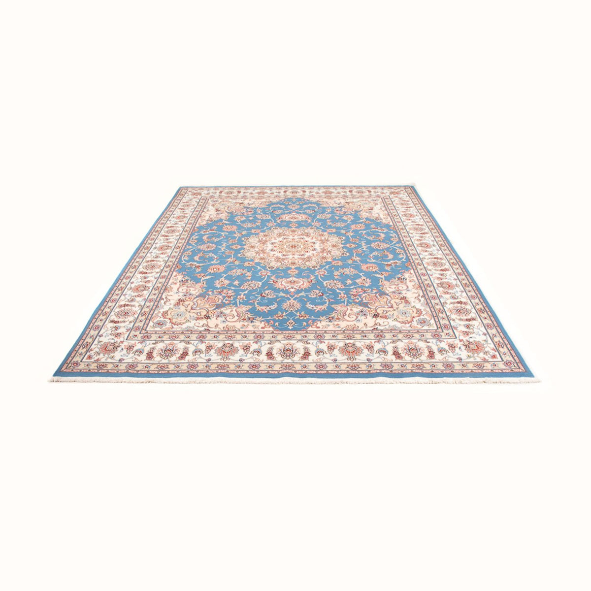 Tapis persan - Tabriz - Royal - 251 x 200 cm - bleu clair