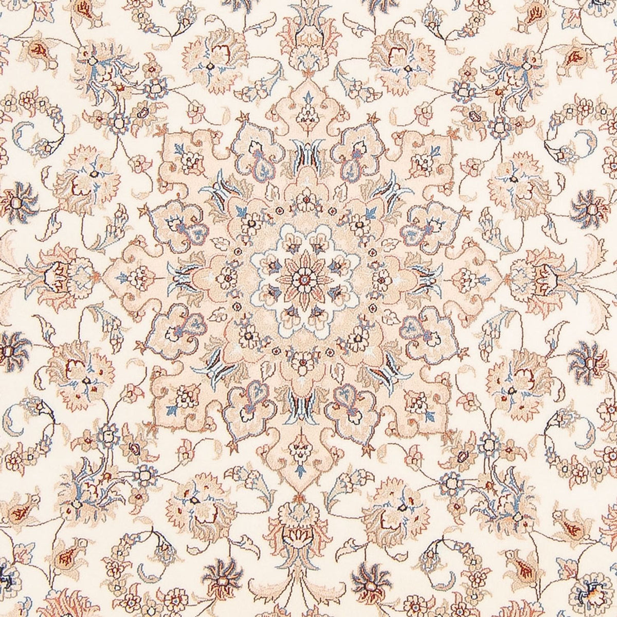 Tapis persan - Tabriz - Royal ronde  - 199 x 197 cm - crème