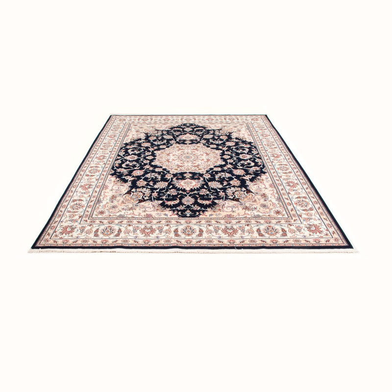 Tapis persan - Tabriz - Royal - 250 x 198 cm - bleu foncé