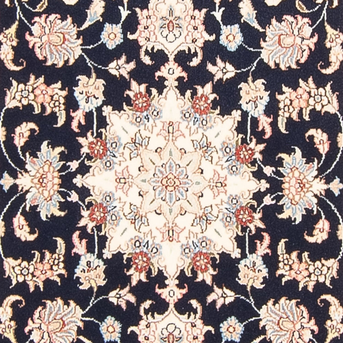 Tapis de couloir Tapis persan - Tabriz - Royal - 297 x 80 cm - bleu foncé