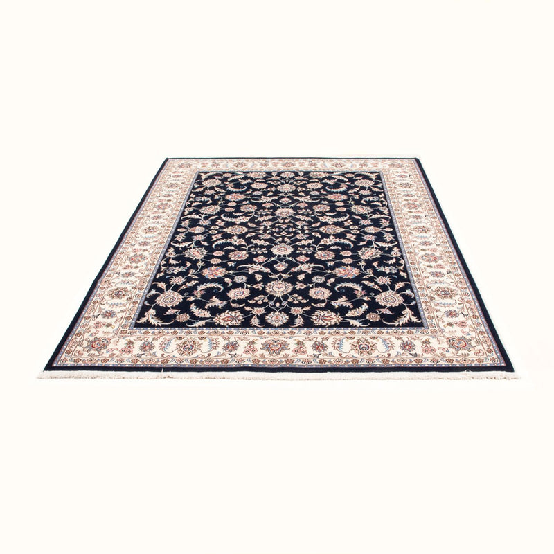 Tapis persan - Tabriz - Royal - 201 x 153 cm - bleu foncé