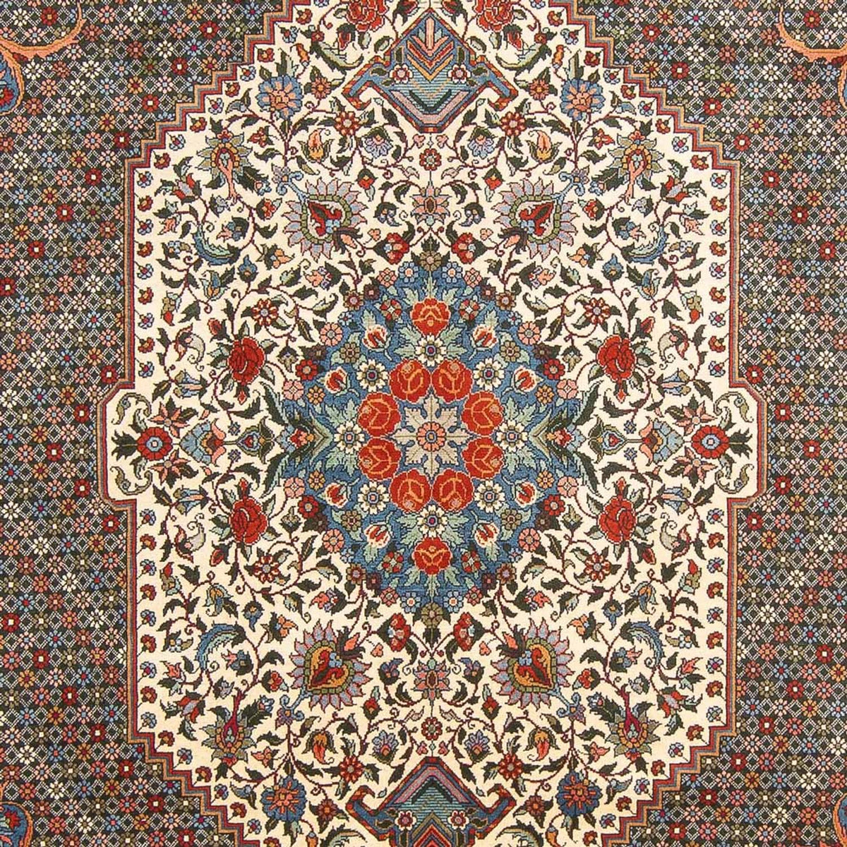 Tapis persan - Nomadic - 315 x 200 cm - bleu foncé