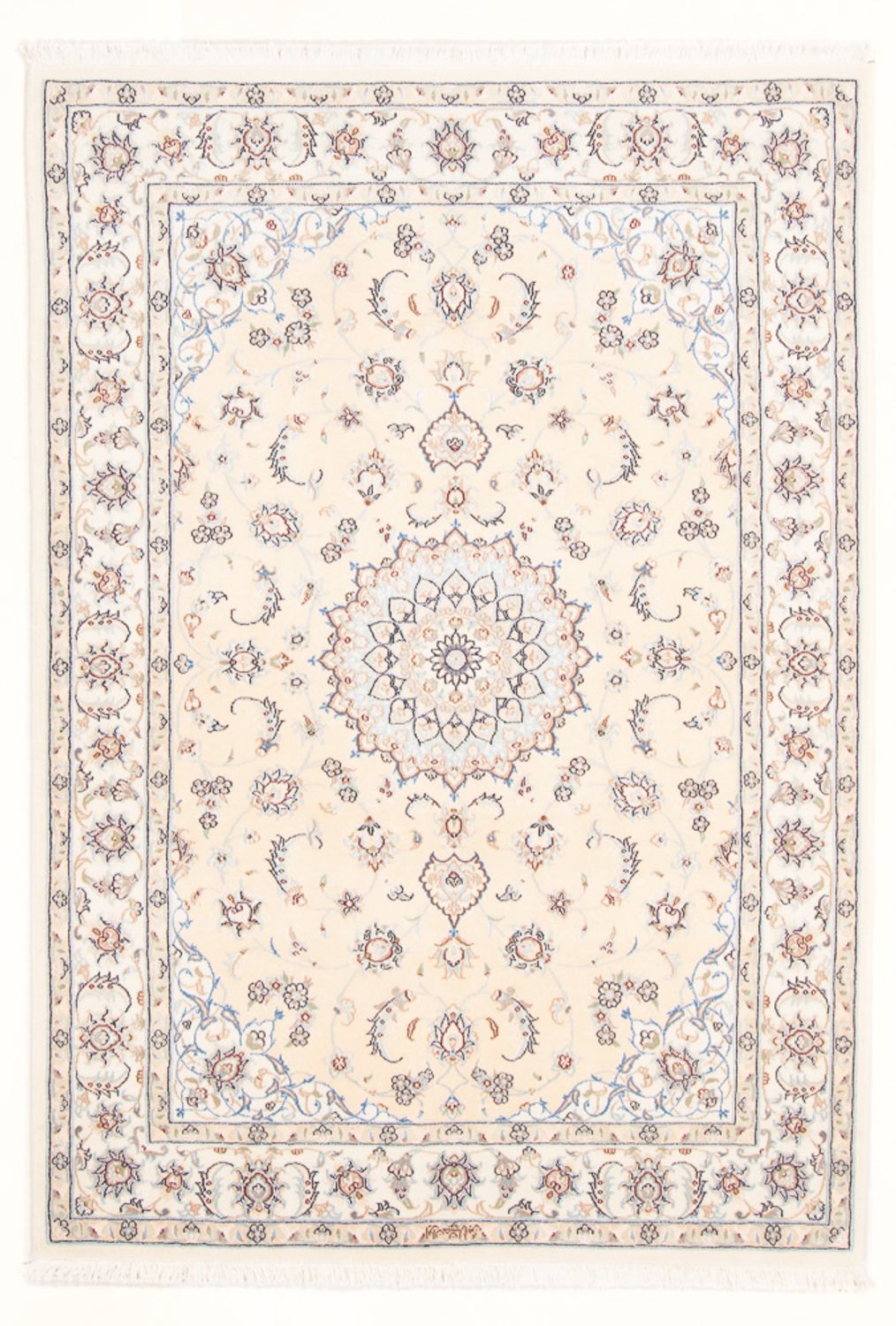 Tapis persan - Nain - Royal - 172 x 118 cm - crème