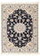 Tapis persan - Nain - Premium - 132 x 74 cm - bleu foncé