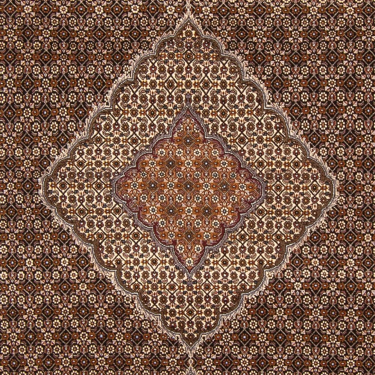 Tapis persan - Tabriz - Royal - 300 x 206 cm - bleu foncé