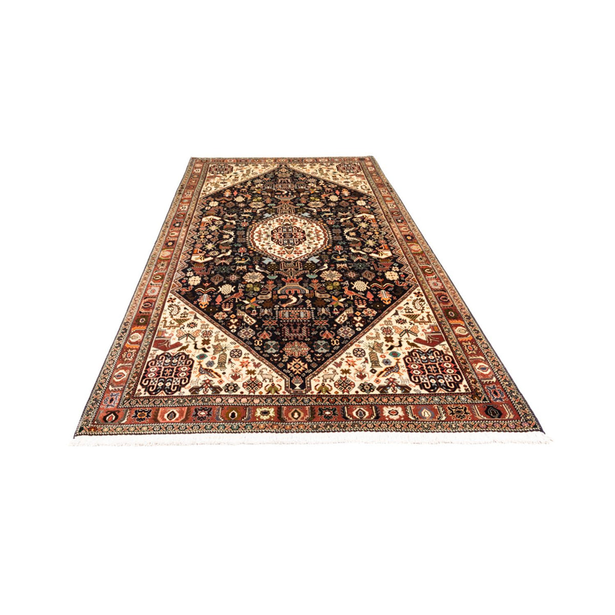 Tapis persan - Nomadic - 257 x 157 cm - bleu foncé