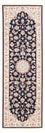 Tapis de couloir Tapis persan - Tabriz - Royal - 252 x 81 cm - bleu foncé