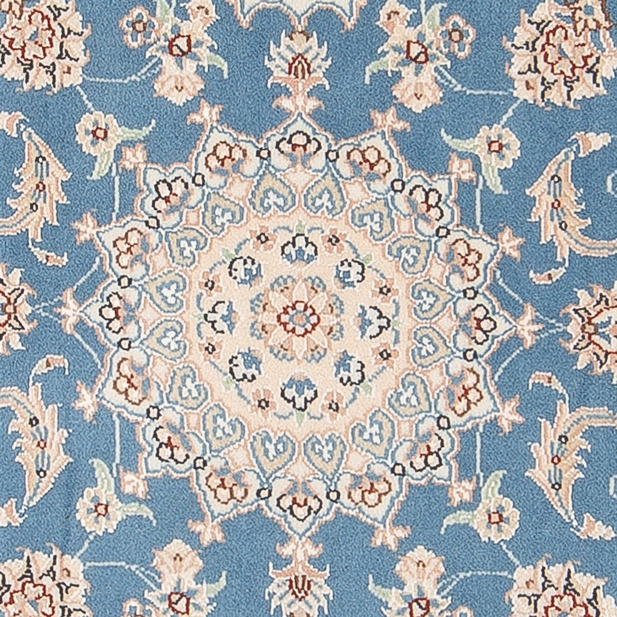Tapis persan - Nain - Premium - 122 x 81 cm - bleu clair