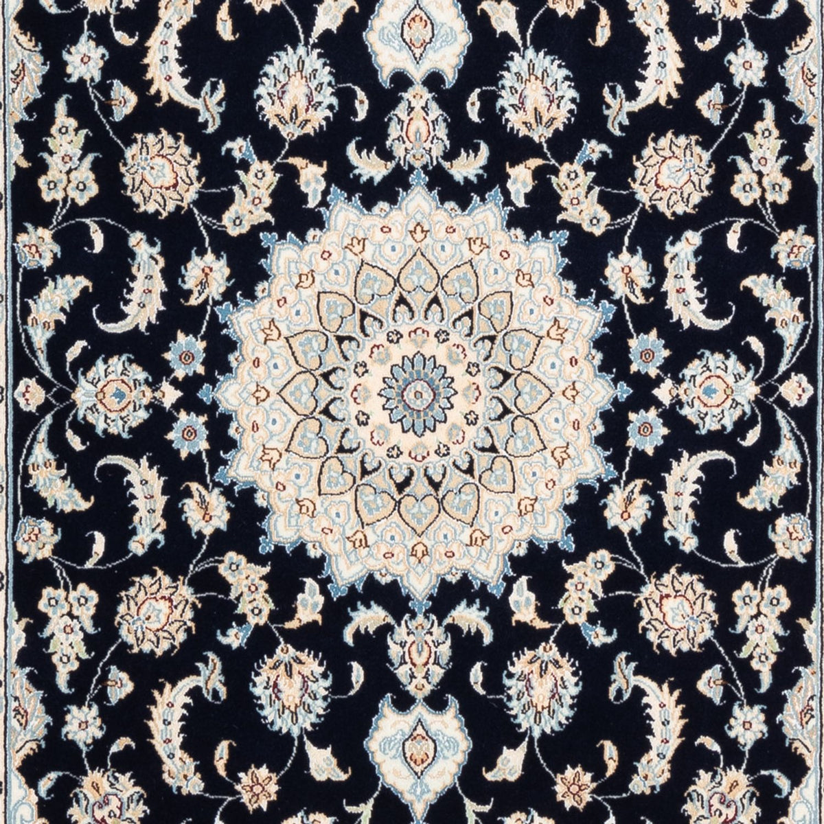 Tapis persan - Nain - Premium - 180 x 118 cm - bleu foncé