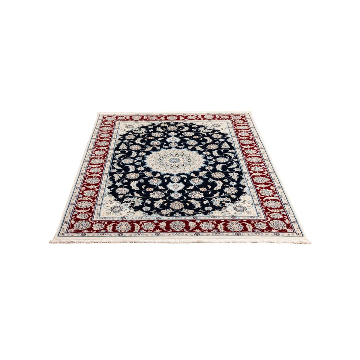 Tapis persan - Nain - Premium - 180 x 118 cm - bleu foncé