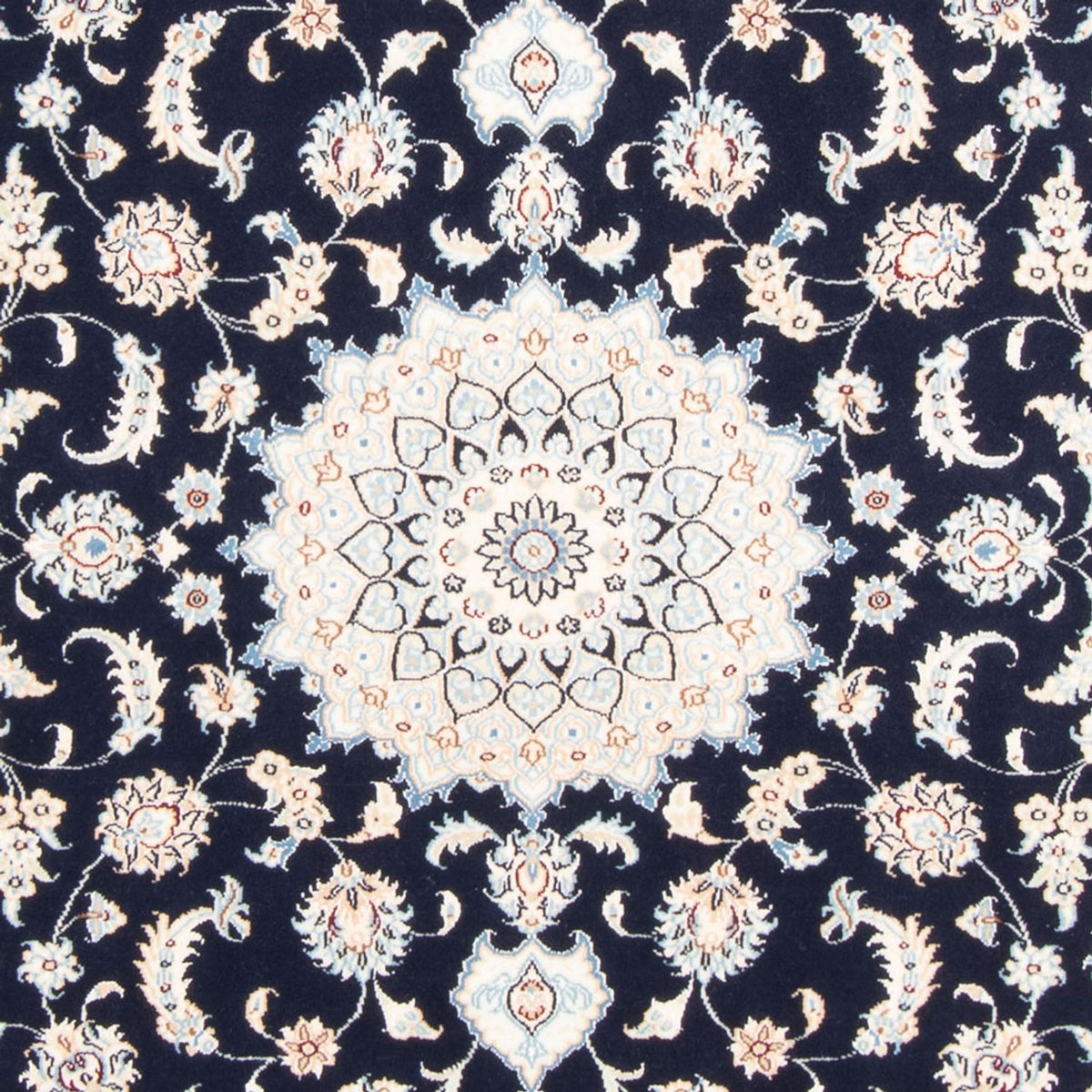 Tapis persan - Nain - Royal - 165 x 120 cm - bleu foncé
