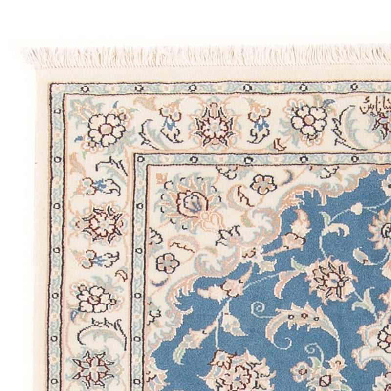 Tapis persan - Nain - Premium - 116 x 81 cm - bleu clair