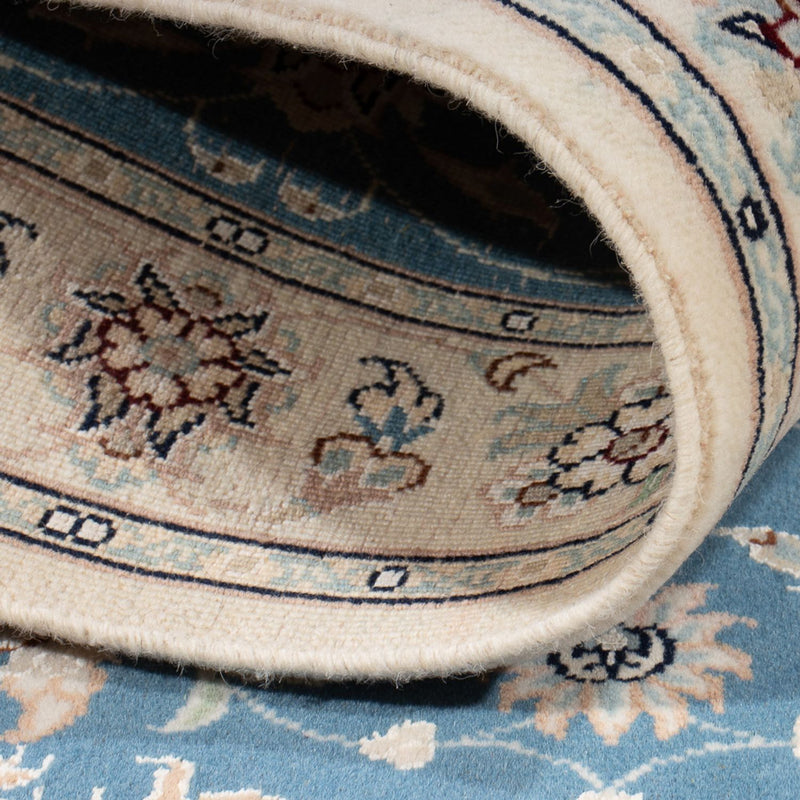 Tapis persan - Nain - Premium - 116 x 81 cm - bleu clair