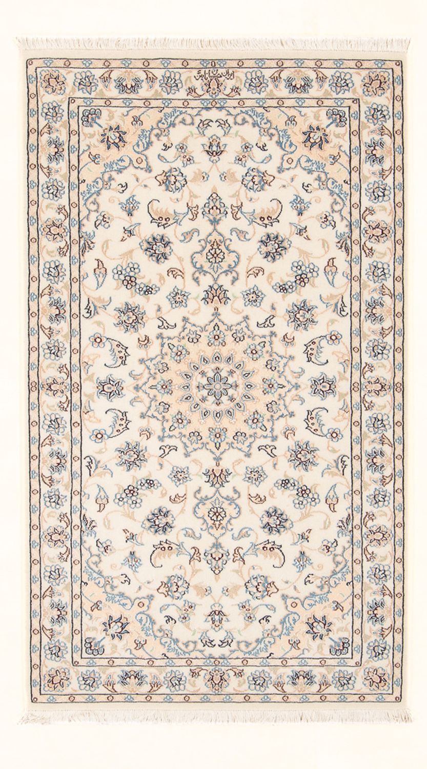 Tapis persan - Nain - Premium - 140 x 76 cm - crème