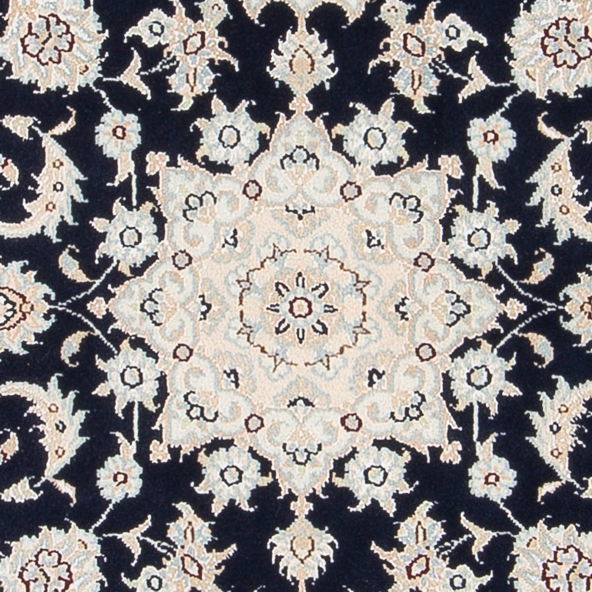Tapis persan - Nain - Premium - 118 x 80 cm - bleu foncé