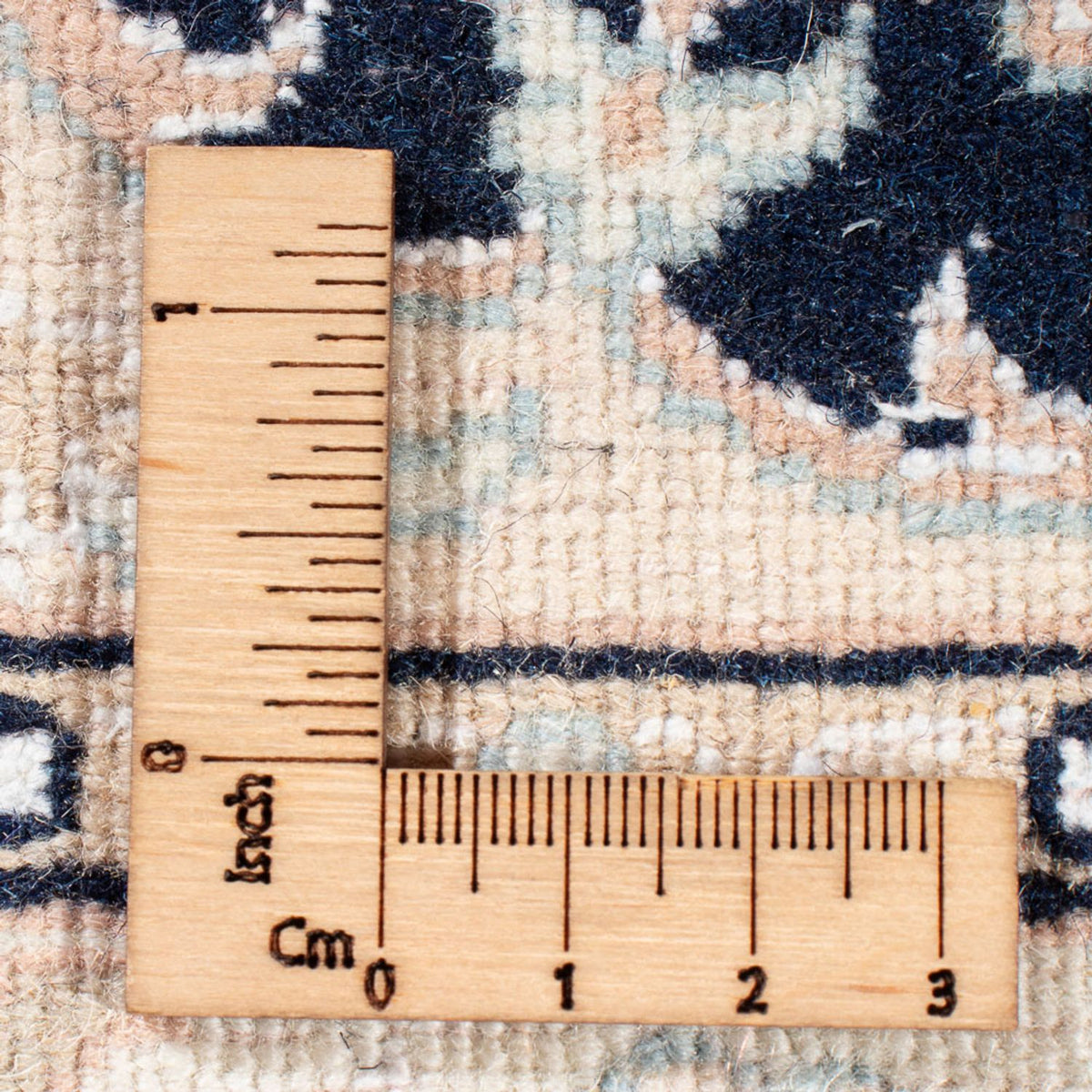 Tapis persan - Nain - Premium - 118 x 80 cm - bleu foncé