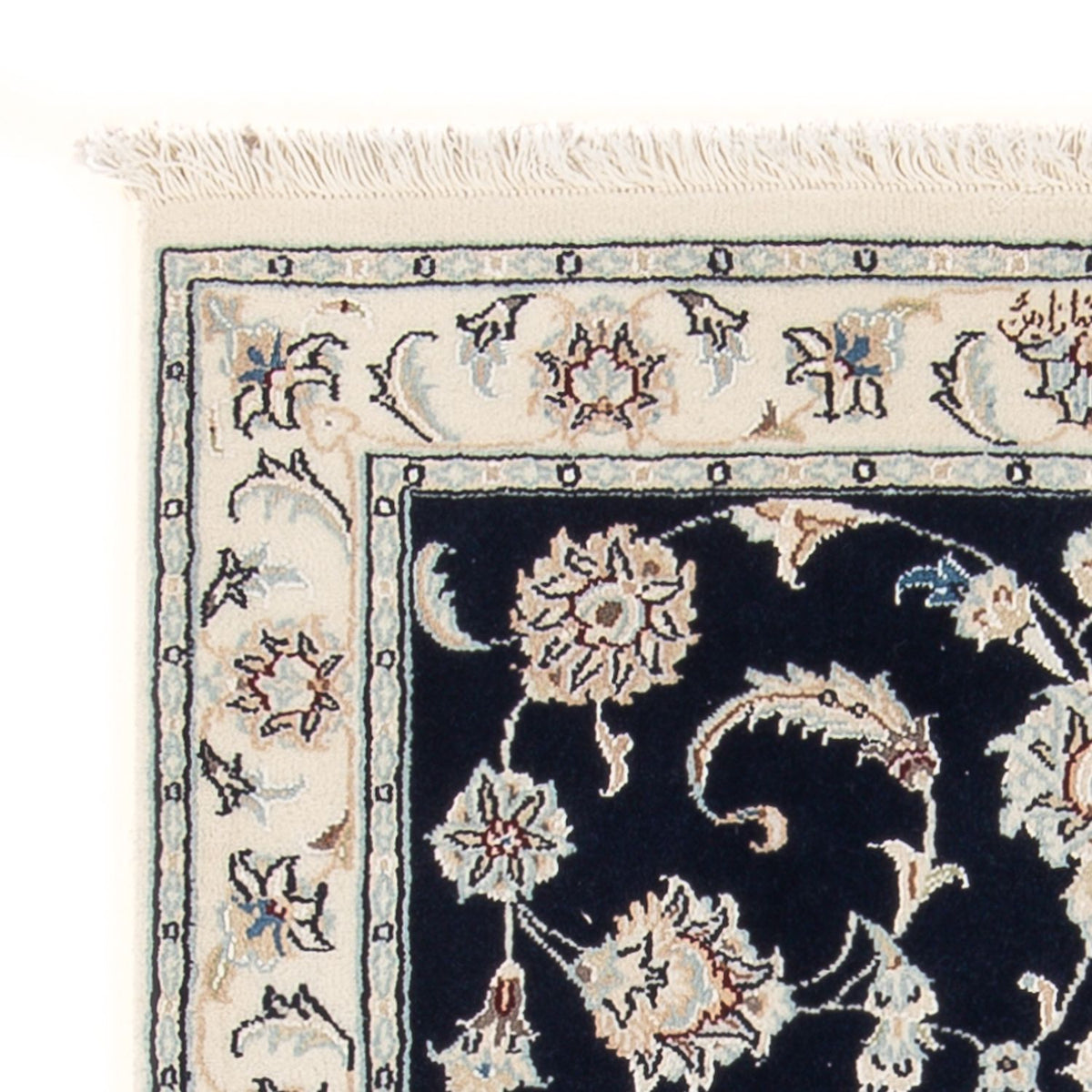 Tapis persan - Nain - Premium - 116 x 80 cm - bleu foncé