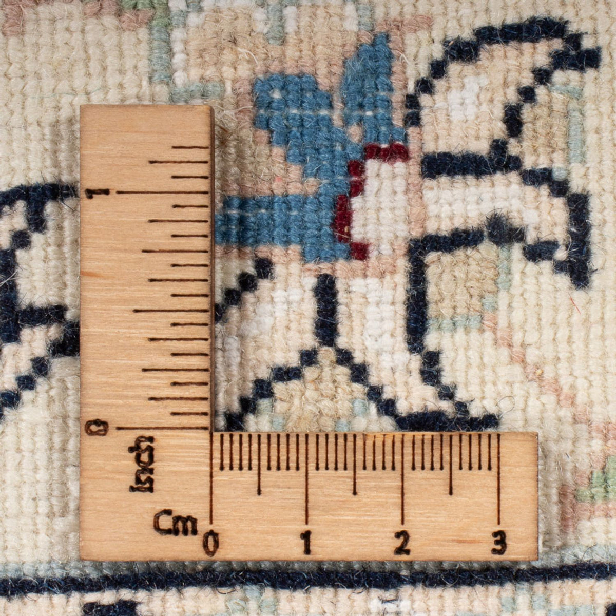 Tapis persan - Nain - Premium - 116 x 80 cm - bleu foncé