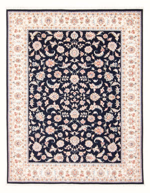 Tapis persan - Tabriz - Royal - 201 x 149 cm - bleu foncé