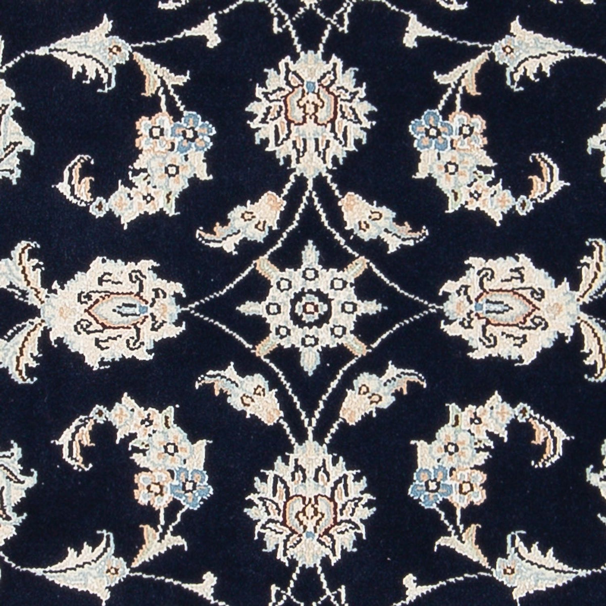 Tapis persan - Nain - Premium - 124 x 82 cm - bleu foncé