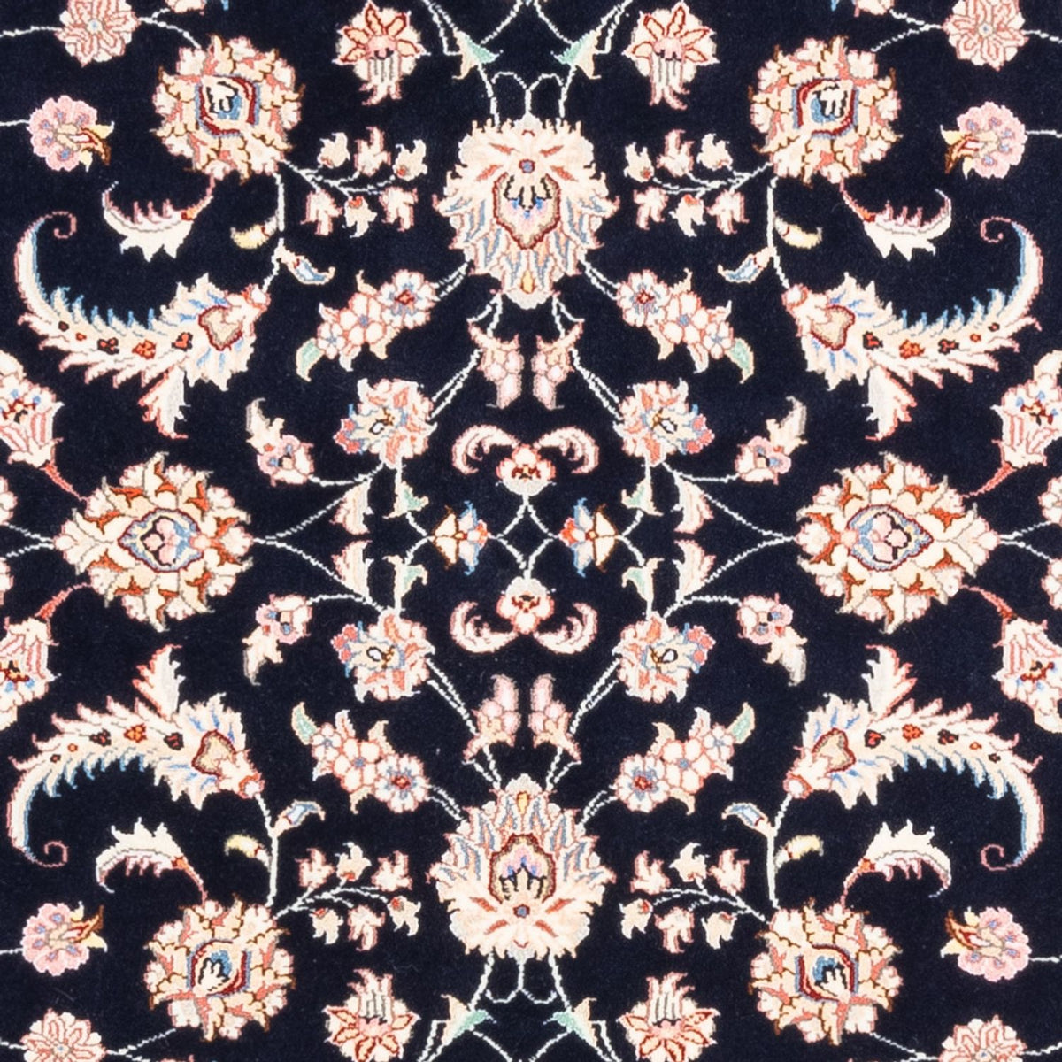 Tapis persan - Tabriz - 200 x 148 cm - bleu foncé