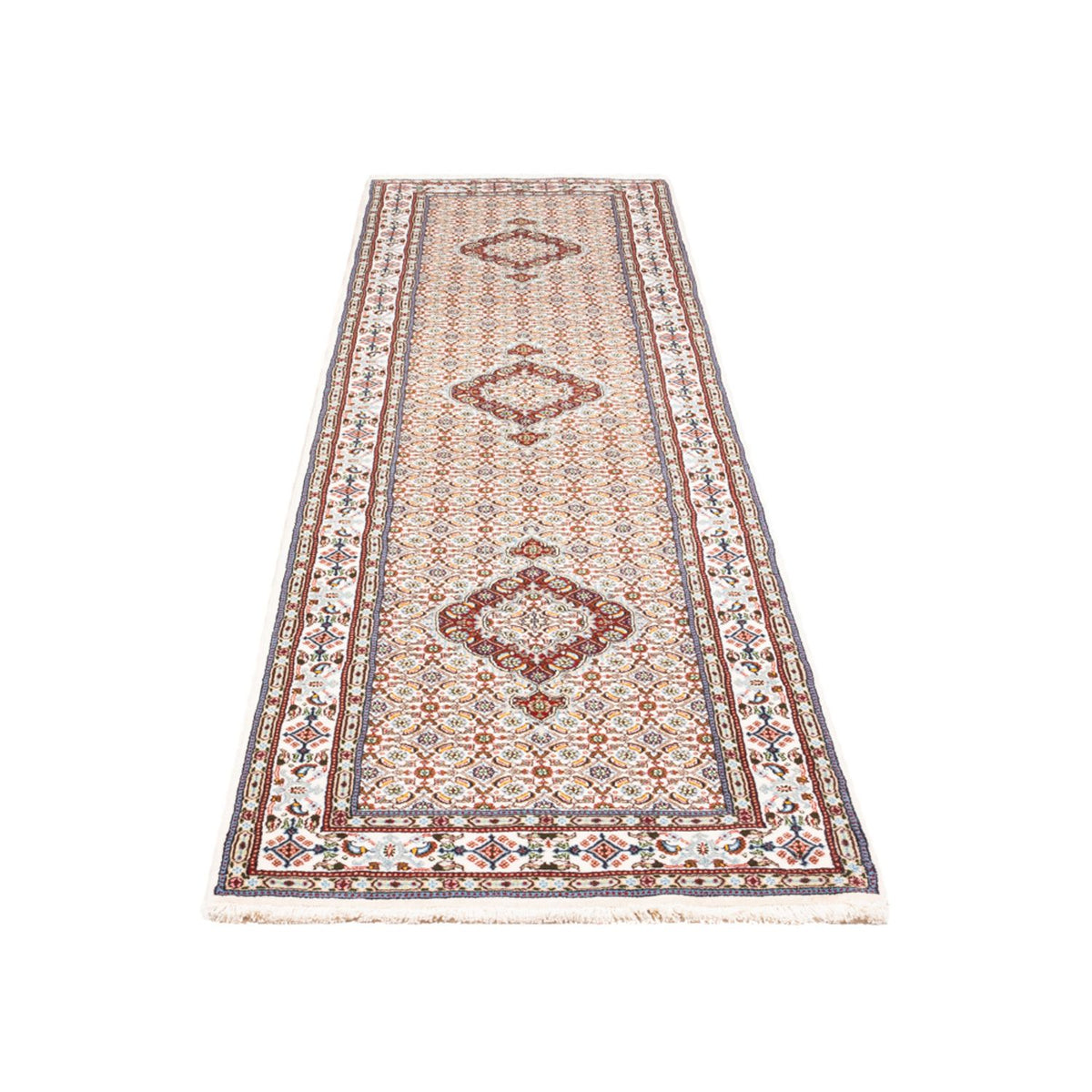 Tapis de couloir Tapis persan - Classique - 289 x 76 cm - crème