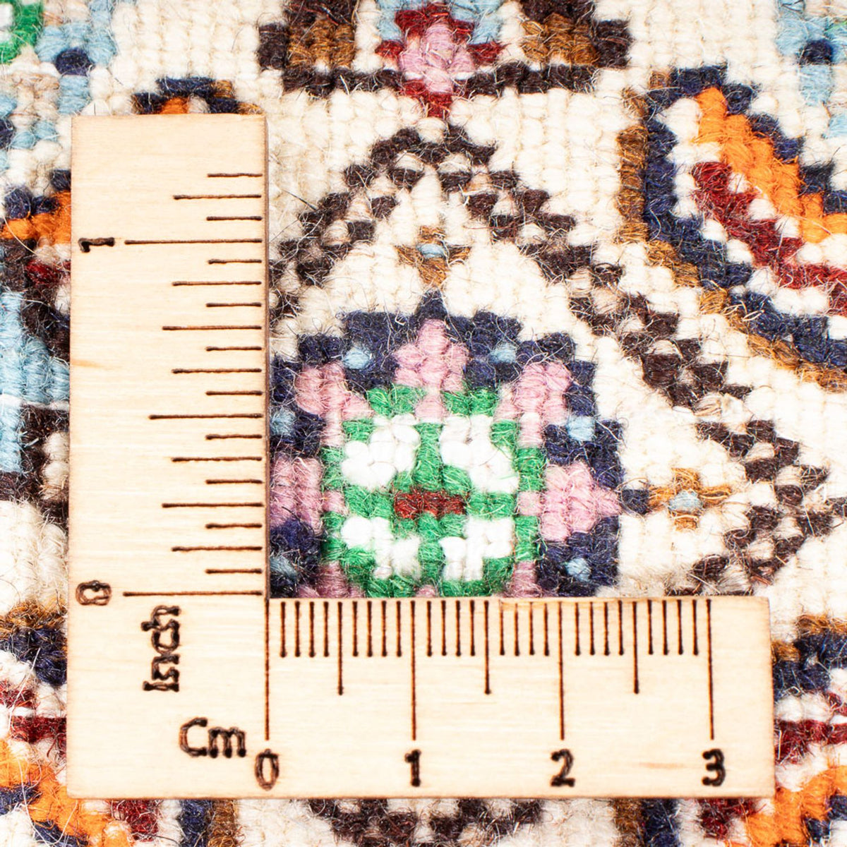 Tapis de couloir Tapis persan - Classique - 298 x 77 cm - crème