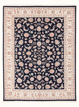 Tapis persan - Tabriz - Royal - 201 x 149 cm - bleu foncé