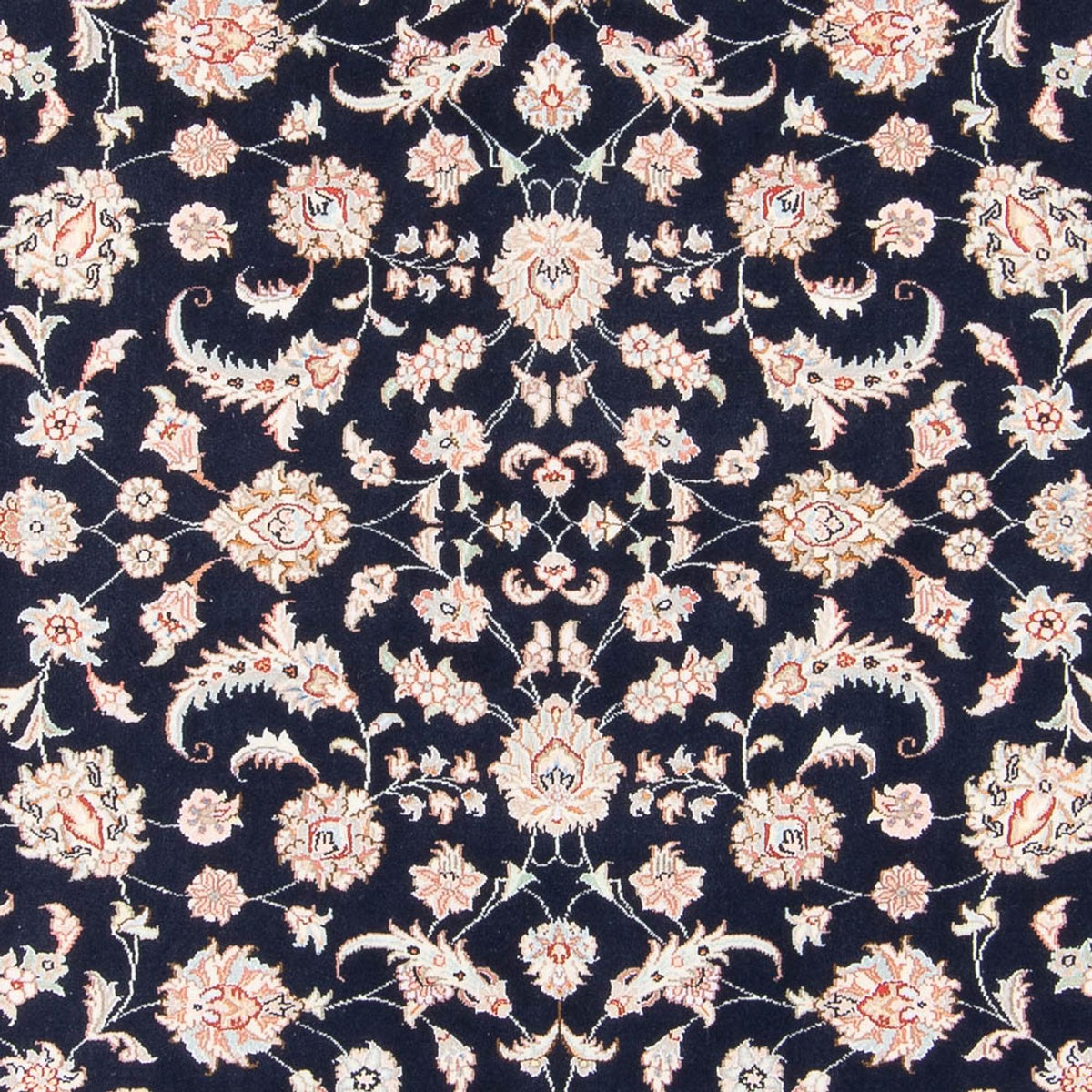 Tapis persan - Tabriz - Royal - 201 x 149 cm - bleu foncé