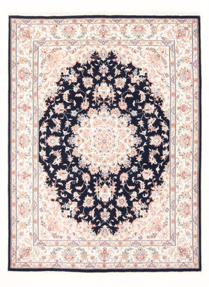 Tapis persan - Tabriz - Royal - 203 x 150 cm - bleu foncé