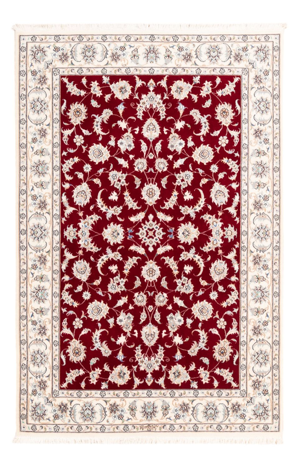 Tapis persan - Nain - Premium - 176 x 120 cm - rouge