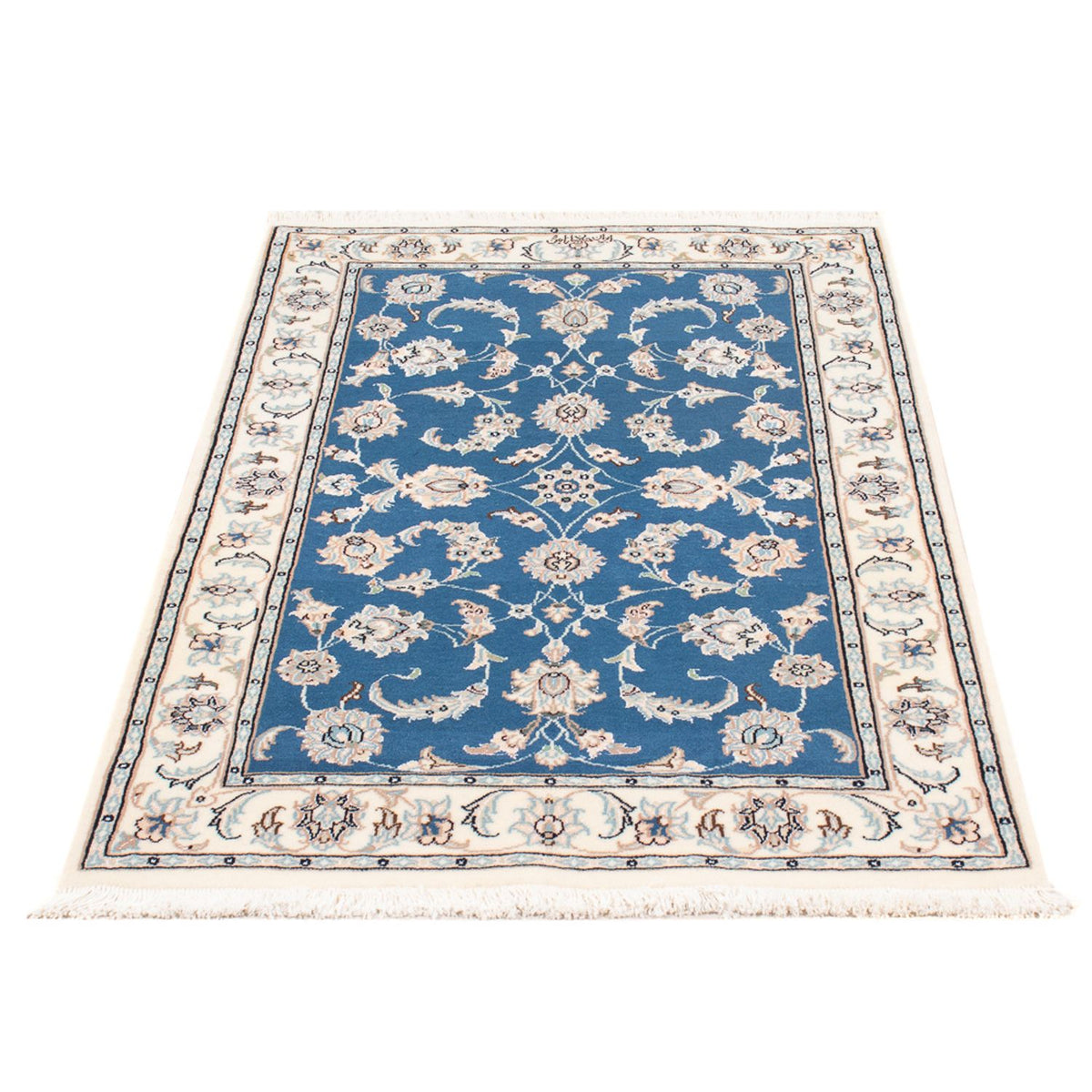 Tapis persan - Nain - Premium - 120 x 77 cm - bleu clair