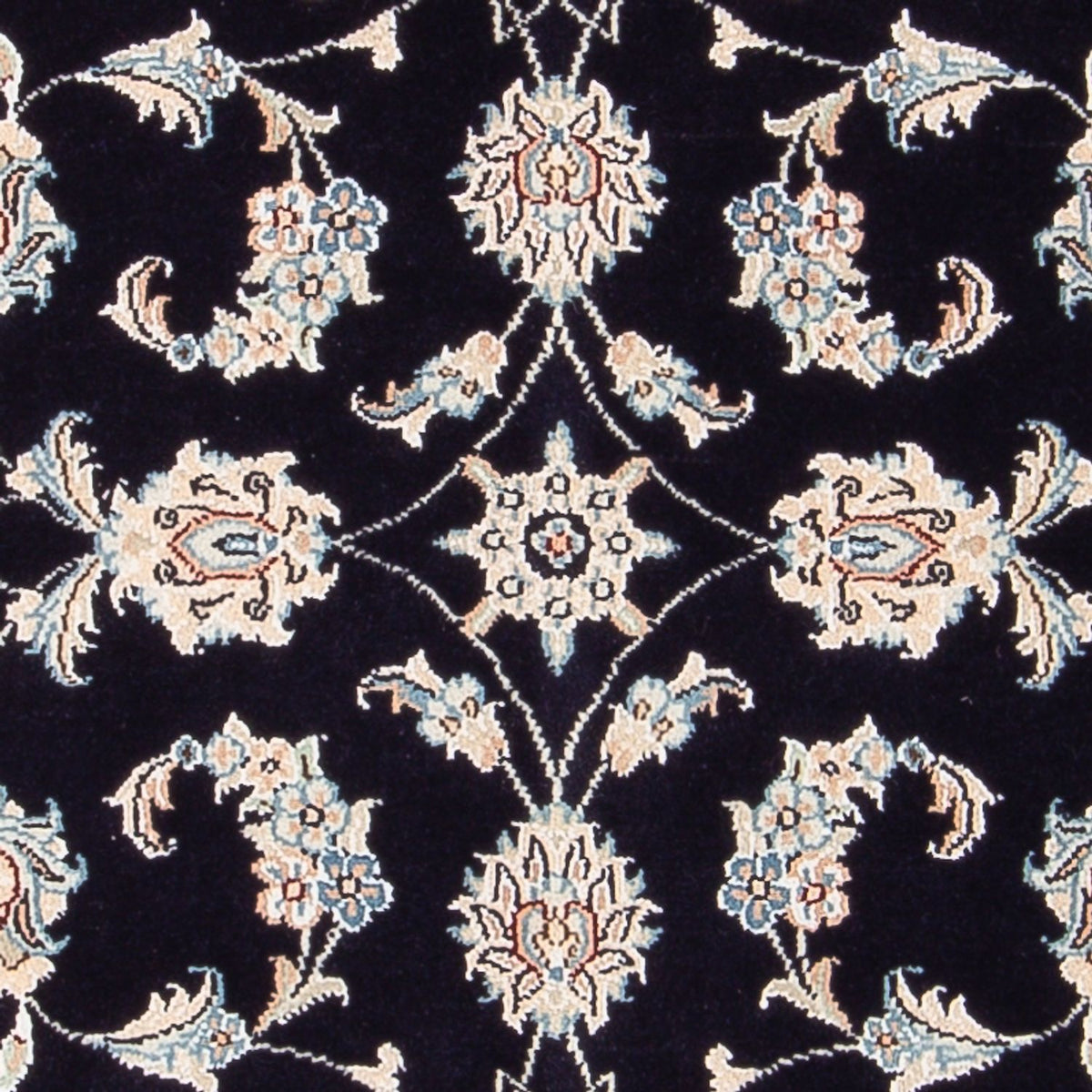 Tapis persan - Nain - Premium - 125 x 80 cm - bleu foncé