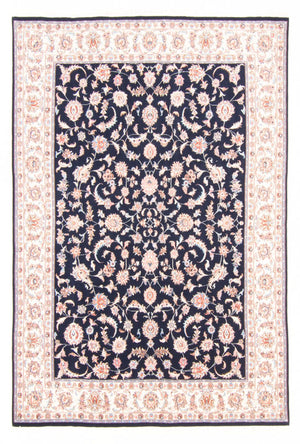 Tapis persan - Tabriz - Royal - 236 x 166 cm - bleu foncé