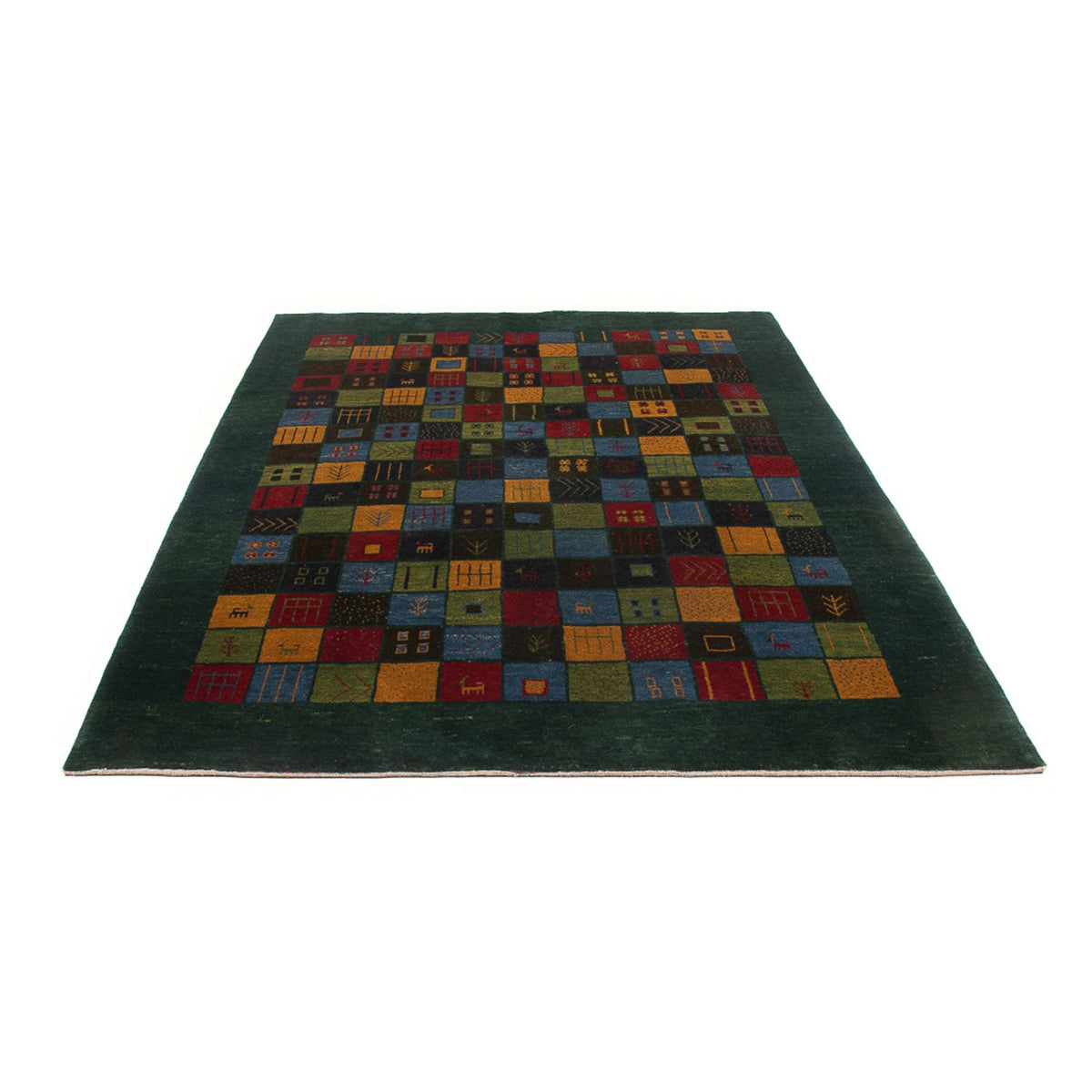 Tapis Gabbeh - Persan - 234 x 174 cm - multicolore