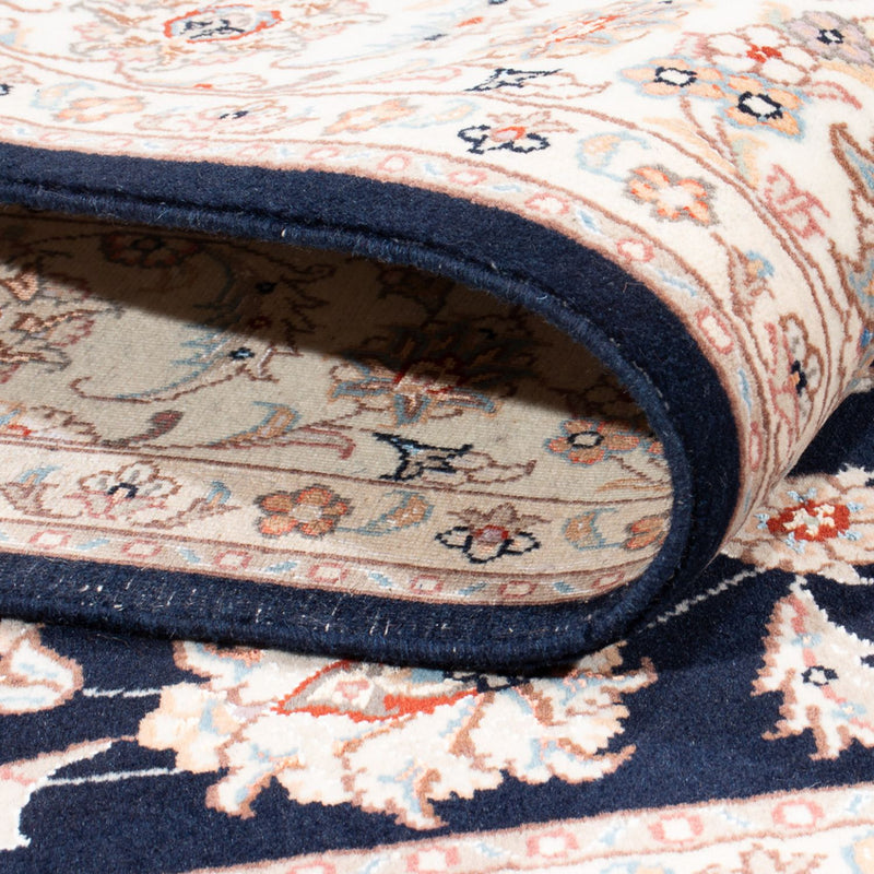 Tapis persan - Tabriz - Royal - 197 x 149 cm - bleu foncé